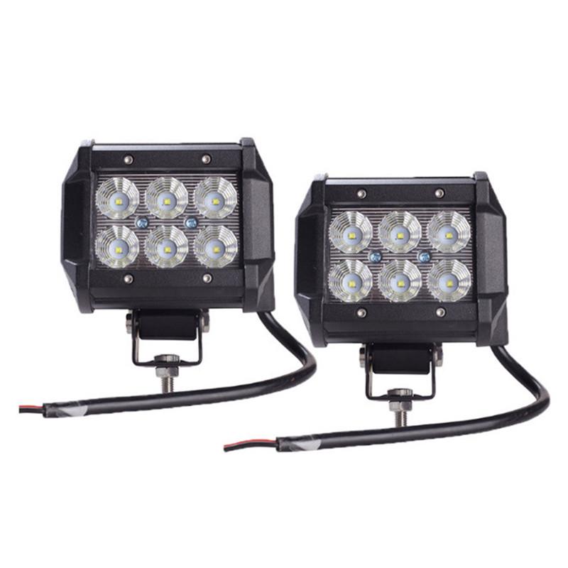 18W Led Work Light 4Wd Offroad Spot Противотуманная фара Atv Suv Ute Дальняя лампа для джипа