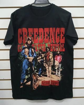 Винтажная черная футболка Creedence Clearwater Revival Унисекс от S до 5XL HS468 Унисекс футболка