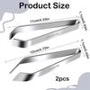 2 шт. Пинцеты для удаления рыбных костей из нержавеющей стали, Пинцеты для удаления рыбных костей, Набор косых плоскогубцев, Кухонный инструмент для удаления рыбных костей с нескользящей ручкой