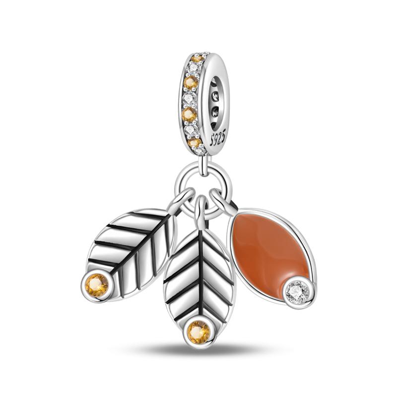 Copper Metal Color Coffee Cake Bread Ice Cream Afternoon Tea beer Charm Bead Components Pendant Bead Component Compatible With 3mm Authentic Original