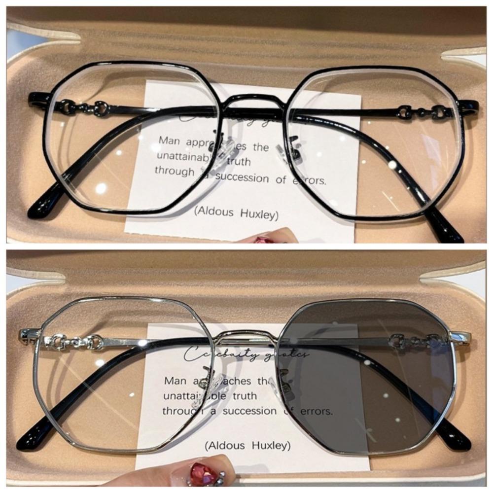 Фотохромные очки для женщин с защитой от синего света, УФ-фильтр UV400, Хамелеон, Сменные линзы, Очки