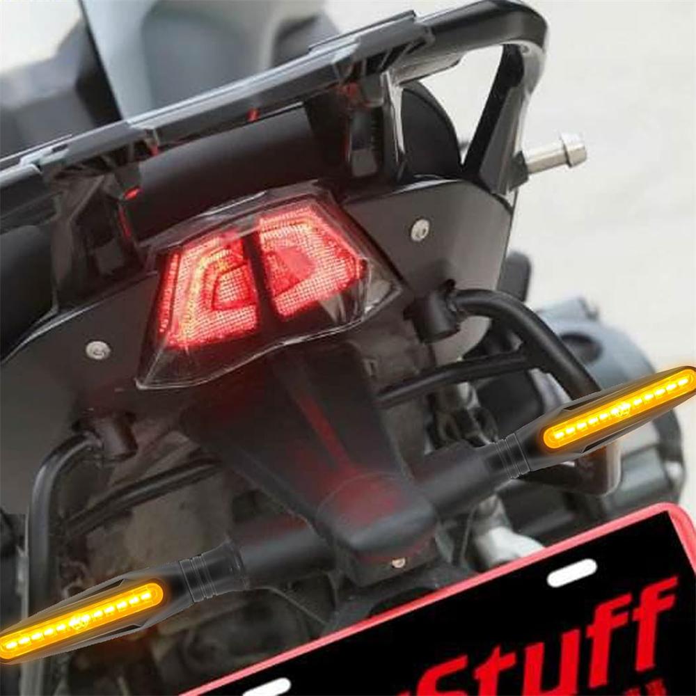 Супер яркие 4 шт. светодиодные указатели поворота для мотоцикла, 12 В, для мотоцикла, скутера, квадроцикла, внедорожника, янтарно-желтого цвета