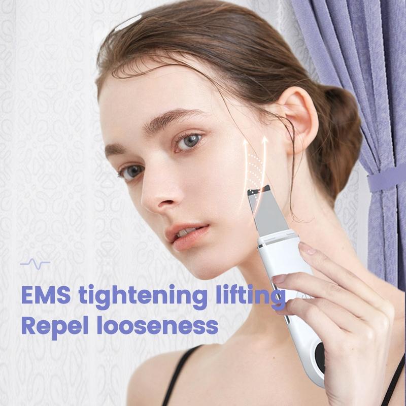 Ультразвуковой скраб для кожи лица, аппарат для глубокой очистки лица, удаление грязи, черных точек, ультразвуковой скраб для кожи лица