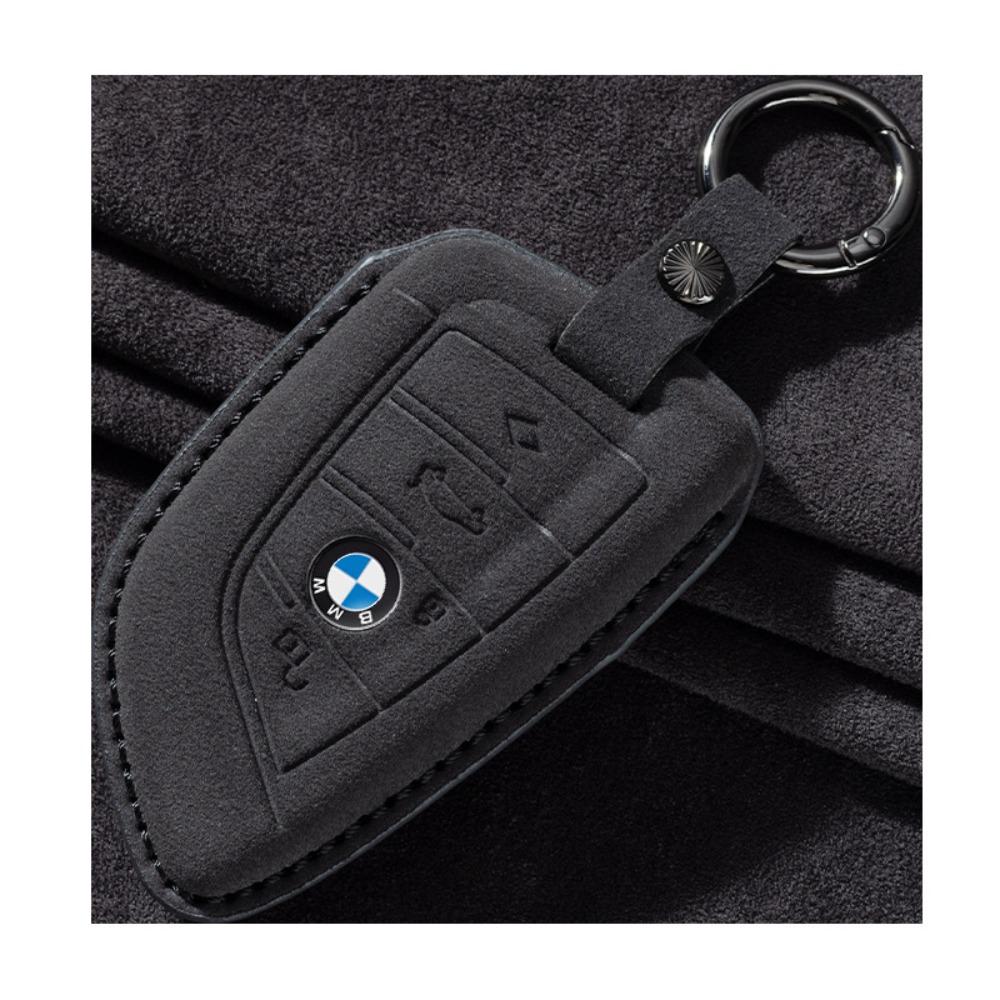 Кожаный чехол для ключа для BMW 5 серии, 3 серии, 320li, 530, X1, X2, X3, X4, X5, X6, X7 с пряжкой, защита ребра ножа