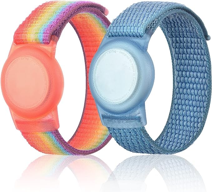 Kids Anti-Lost Adjustable Nylon Wristband Protective Holder, Bracelet Compatible with Location Tracker