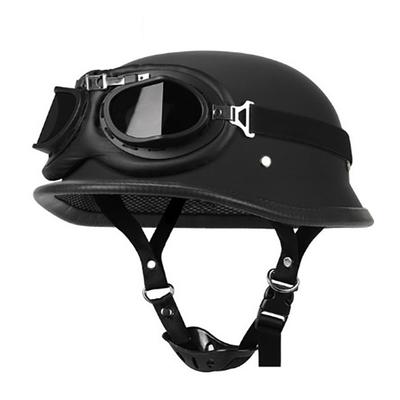 Мотоциклетный полушлем немецкий кожаный винтажный шлем Casco Moto Мотоциклетный открытый шлем байкер пилот