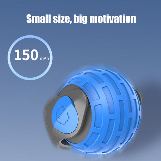 Интерактивная игрушка-мяч для кошек, перезаряжаемая через USB, катящаяся игрушка-мяч с двухскоростной регулировкой, автоматическая движущаяся игрушка для кошек с хвостом для домашних кошек