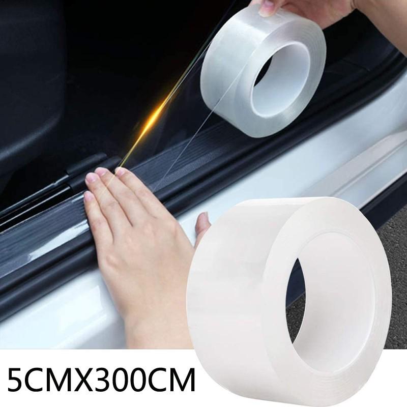 Car Door Sill Protector Transparent Anti Scratch Strip Trunk Guard Plate Universal Thick Protective Film