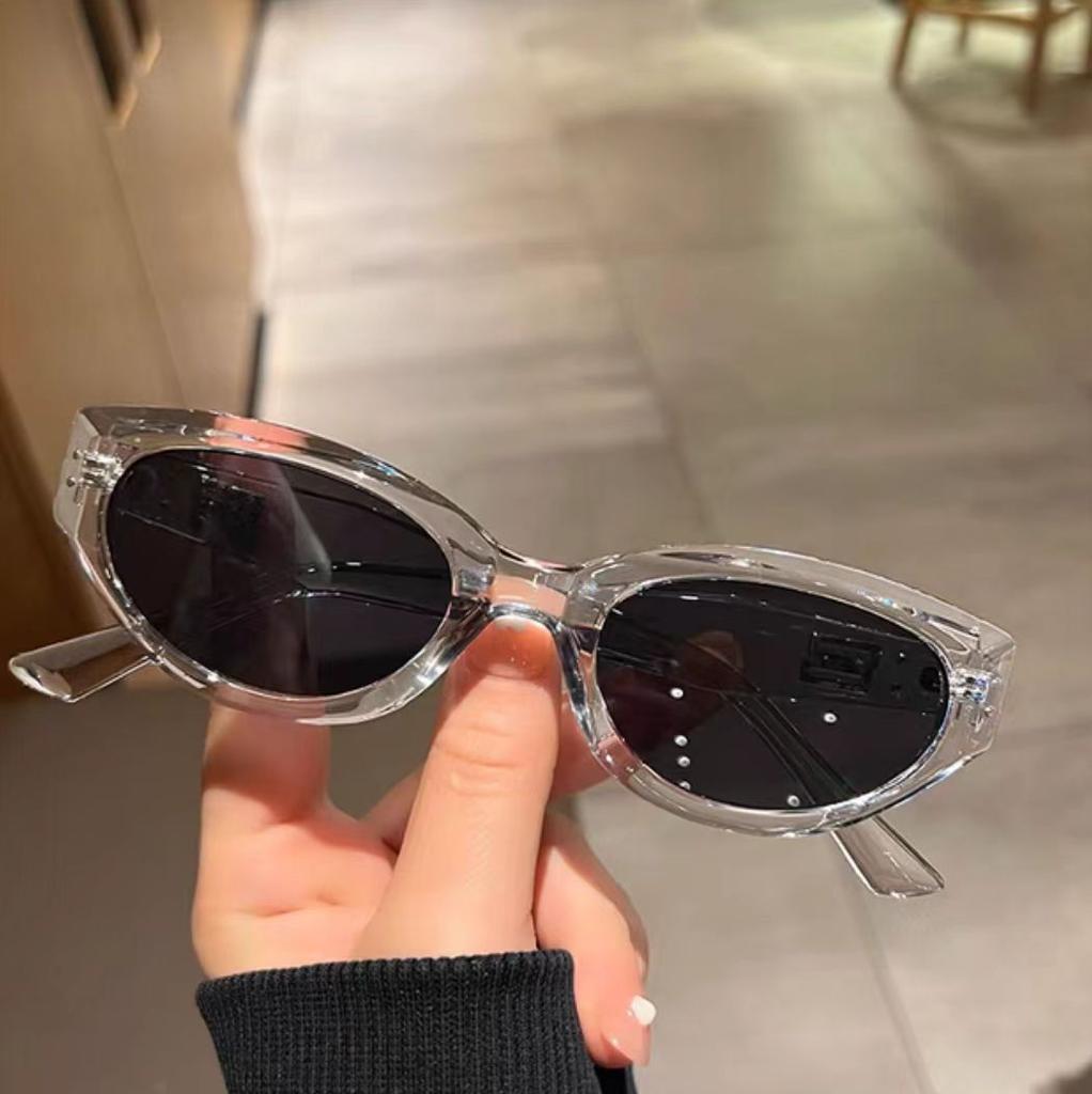 High-End Small Face Cat'S Eye Retro Sunglasses Men'S Trendy Personality Sunglasses Women'S Models