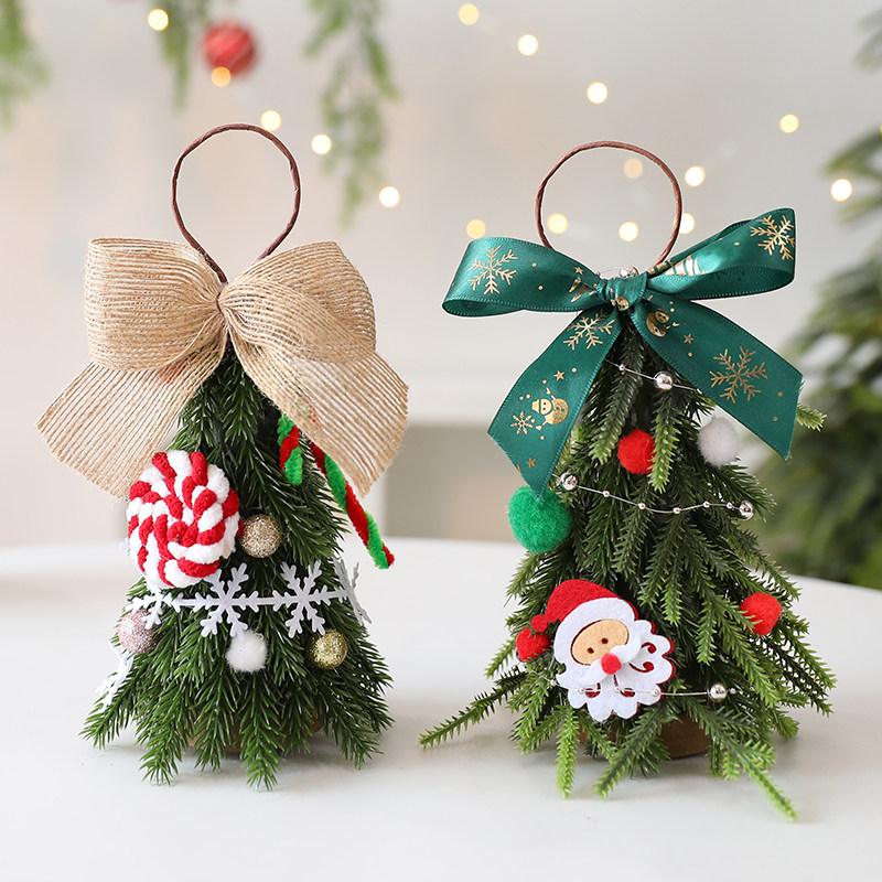 Christmas Tree Ornament Hanging Christmas Tree Pendant Home Decor Window Tabletop Display Festive Xmas Gift Decoration Craft 7