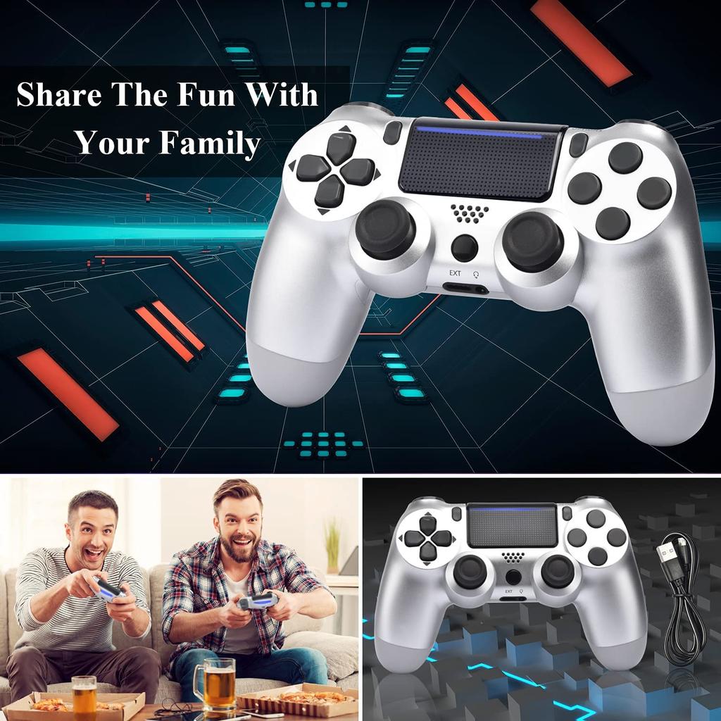 Беспроводной Bluetooth-совместимый геймпад с вибрацией, 6-осевой консольный контроллер, джойстик, совместимый для Ps4