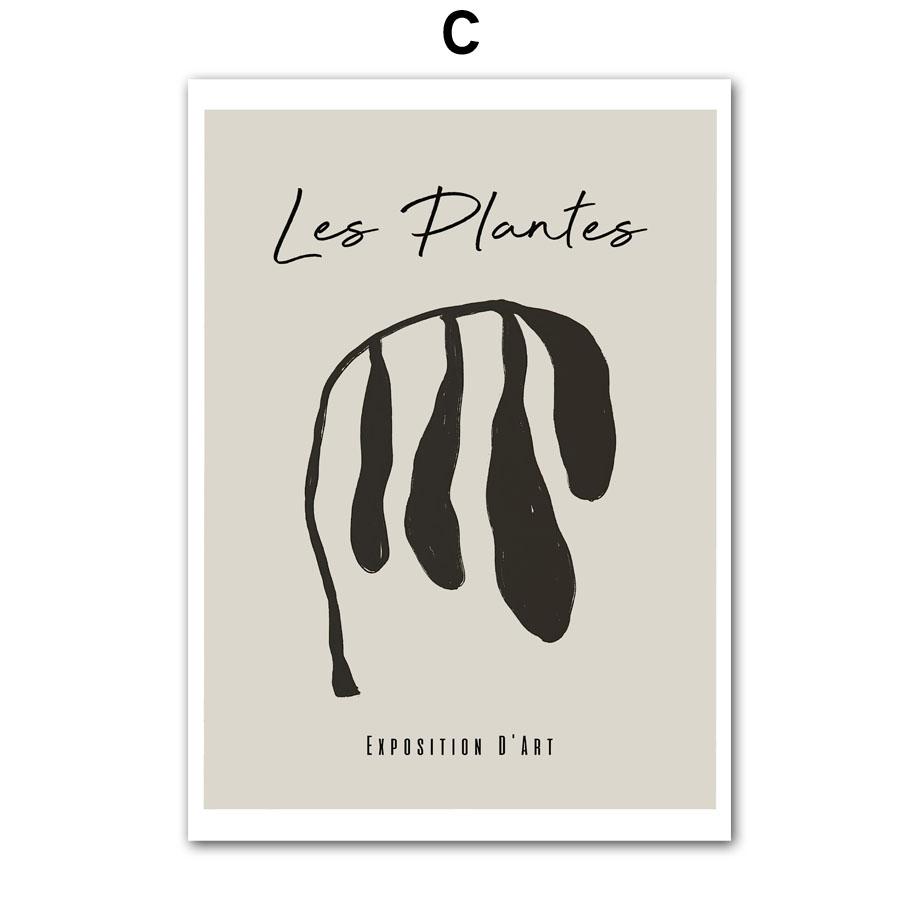 Абстрактные Матисс Коралловые Листья Цветочница Настенное Искусство Гостиная Украшения Плакаты на скандинавскую тему и принты Холст Картины Картины