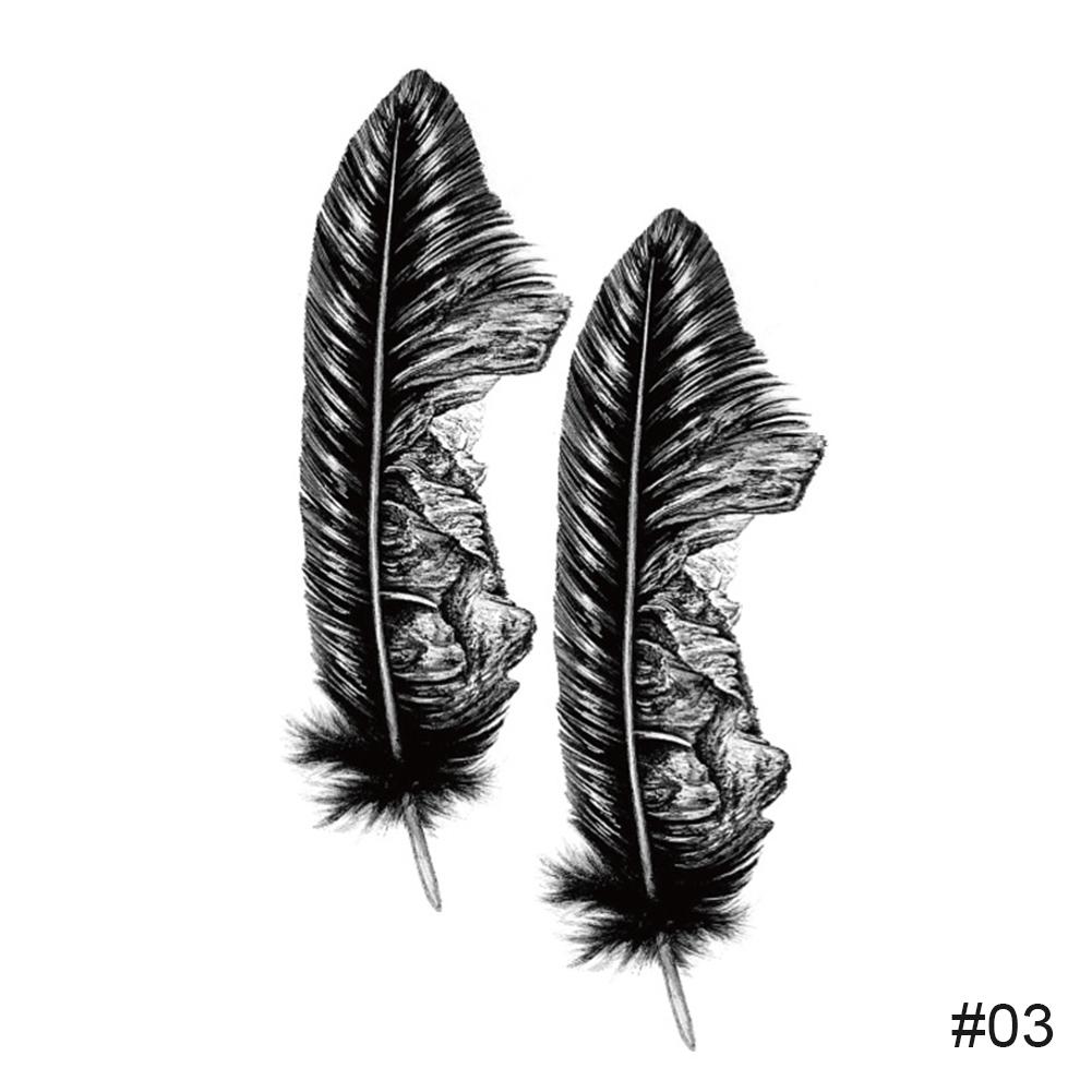 Маленькие свежие черные татуировки наклейки водонепроницаемые долговечные татуировки наклейки боди-арт татуировки для женщин мужчин