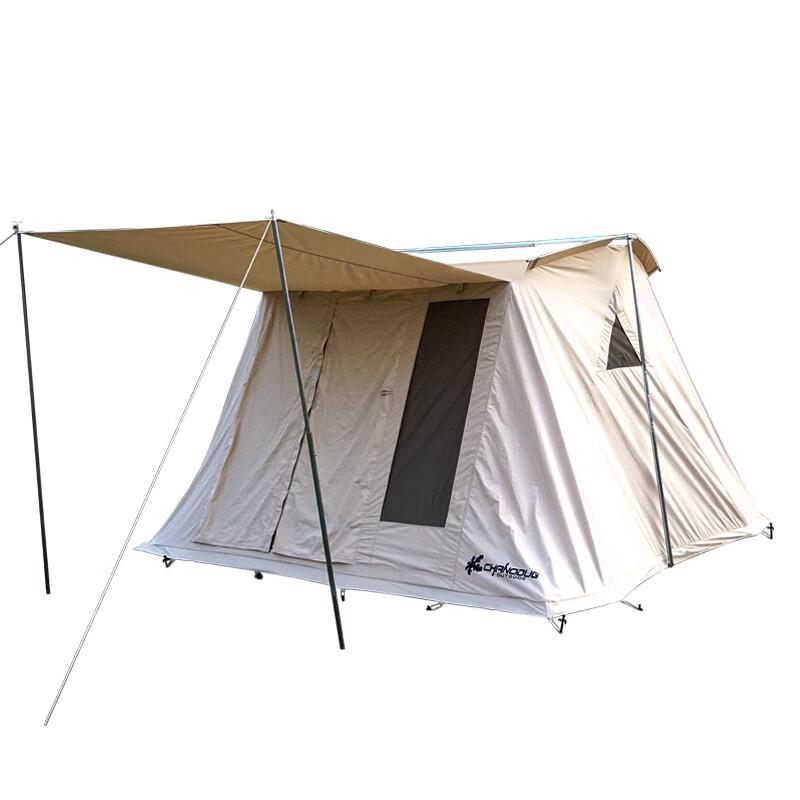ZISIZ Large Canvas Camping Cabin Tent