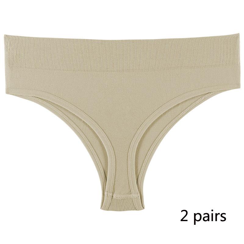 Спортивное нижнее белье для девочек, бесшовные сексуальные невидимые трусики со средней талией для девочек, однотонные удобные спортивные трусики с надписью «T» для женщин