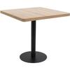 VidaXL Bistro Table Light Brown 80x80 Cm MDF