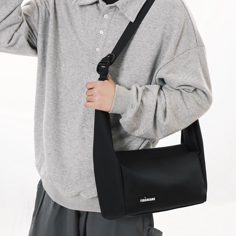 Однотонная мужская сумка через плечо большой емкости Оксфордская женская сумка через плечо