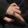 Ретро Кольцо Маленькая Ромашка для Женщин Подсолнух Регулируемое Открытое Кольцо Панк Готические Аксессуары Ручной Работы Дизайнерский Циркон Креативный Подарок