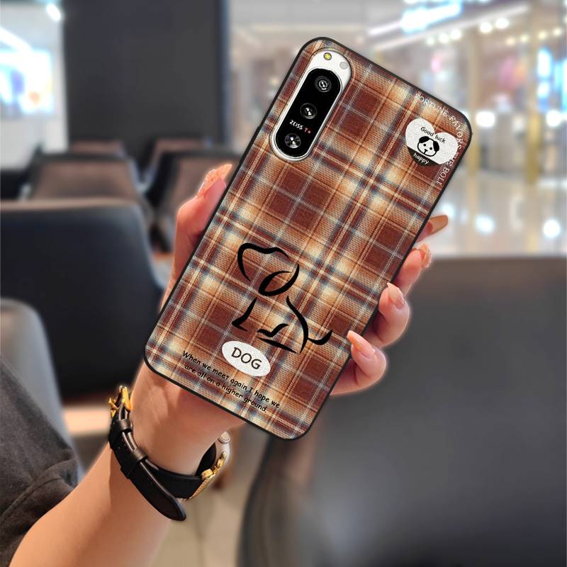 Силиконовый милый чехол для телефона для Sony Xperia5 IV Полная защита от ударов Граффити Задняя крышка Пыленепроницаемый Ударопрочный