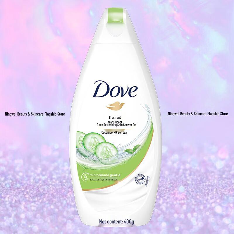 Dove Refreshing & Hydrating Body Wash with Bath Sponge