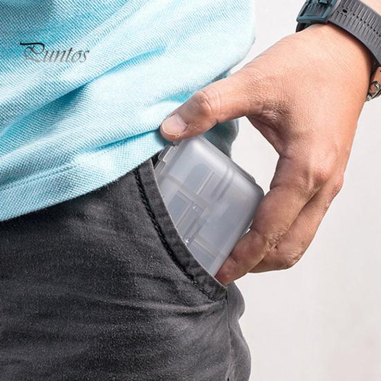 Портативный органайзер для таблеток с 10 отделениями, пыленепроницаемый, компактный, прозрачный контейнер для хранения, легкий держатель для таблеток