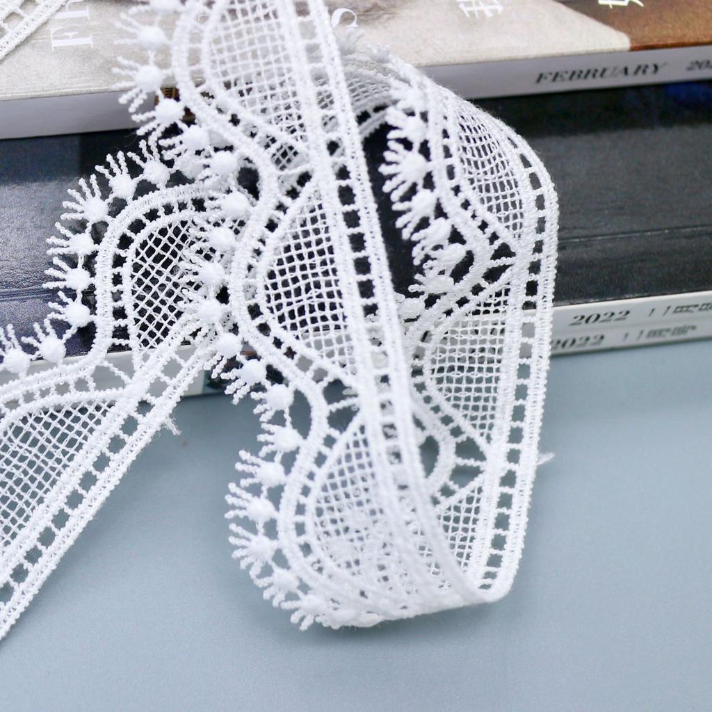 Water-Soluble Lace Milk Silk Embroidery, Flower Wedding Dress Home Soft Furnishings Lolita Accessories