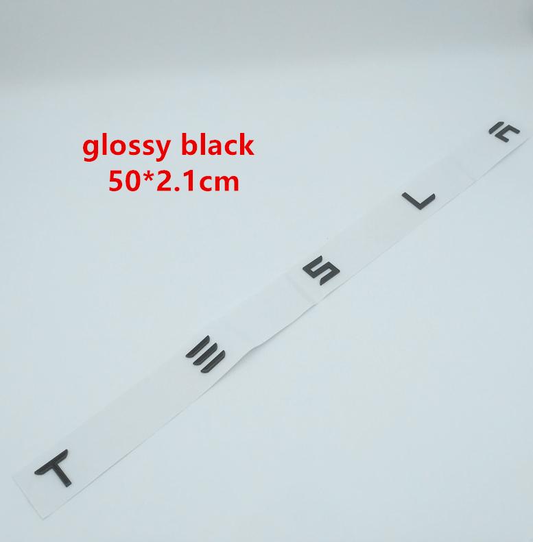 1pcs 3D ABS for Tesla car Letter Front Hood Head Bonnet Emblem Rear Tail Trunk Sticker Badge Decal styling Accessories