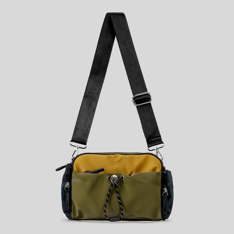 Fashion Contrast Color Single Shoulder Crossbody Bag Women's Lightweight Outdoor Handbag Men's Casual Cargo Wind Mobile Phone Bag