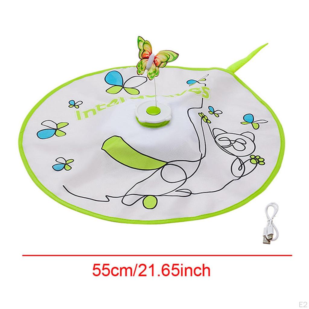 Interactive Cat Toy Electric Rotating Feather Toy, Pet Supply Lightweight Fluttering Butterfly