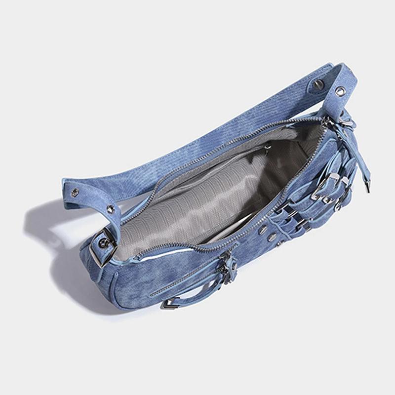 Yogodlns Ретро сумка на плечо для женщин, винтажная сумка из искусственной кожи с ремешком подмышки, регулируемая сумка для подмышек, эстетичная дизайнерская сумка, сумка-шоппер