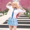 Китагава Марин Косплей Аниме My Dress Up Darling Kitagawa Marin Косплей Костюм Платья Школьная форма Парик Серьги Костюм для девочек