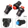 Button Switch Round SPST Self-locking Switch 12 Mm