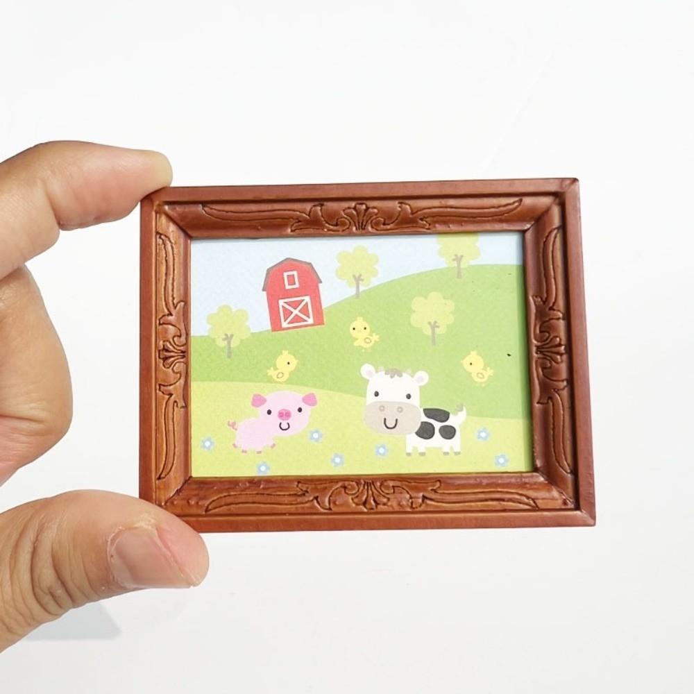 Mini Dollhouse Decor 1:12 Wall Decoration High Quality Oil Painting