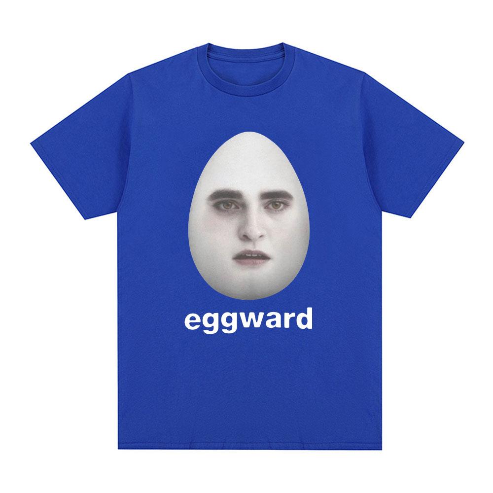 Twilight Eggward Funny Meme T Shirt Edward Cullen Parody Robert Pattinson Humor T-shirts Unisex's Women Cotton Short Sleeve T-shirt