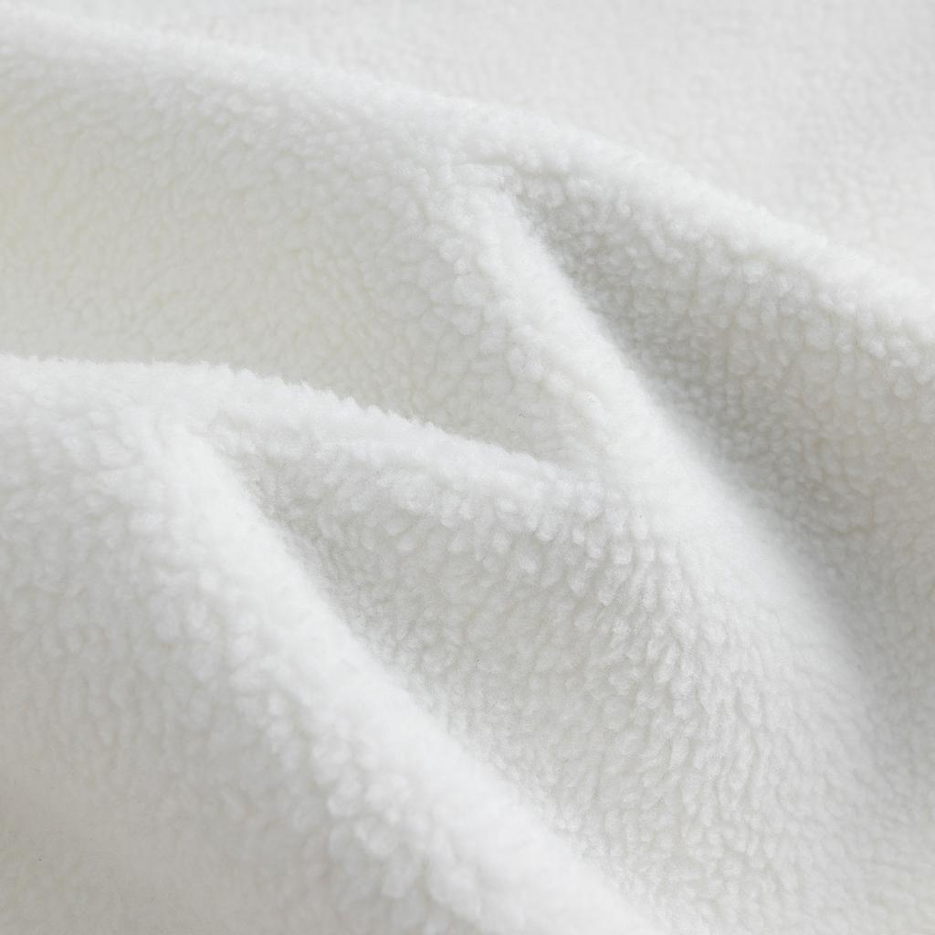 Anta Флис Повседневная Мода Спорт Удобный Свободный Пуловер Пара Толстовка Толстая Теплая Толстовки Унисекс Слоновая кость 972618704N-3