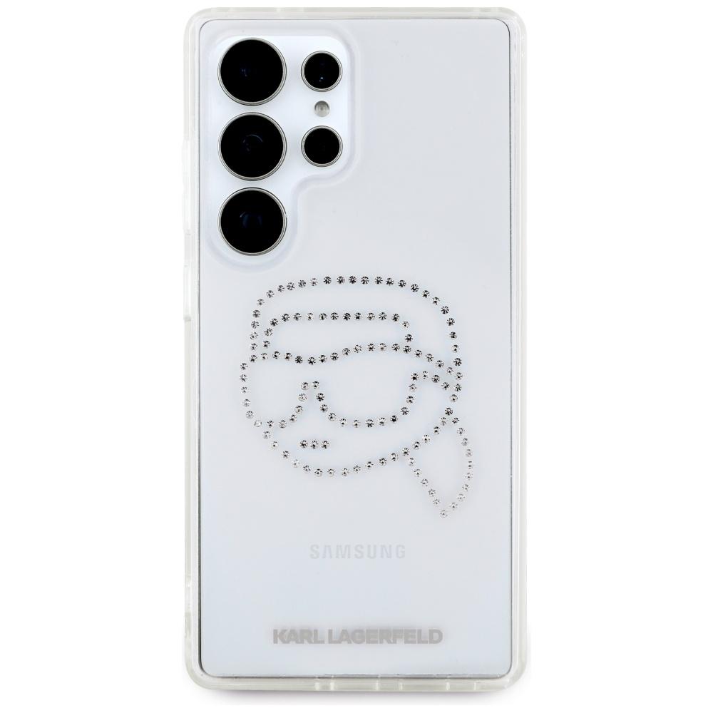 Etui Karl Lagerfeld Rhinestones Karl     Head Logo Do Samsung Galaxy S25 Ultra Przezroczysty