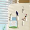 Yousheng Refrigerator Magnet Vase Shape Resin Decorative Fixing Sticker Fridge Decoration for Air Conditioner Washing Machine