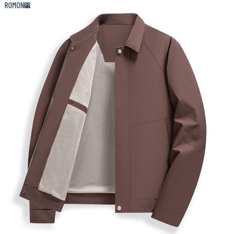 ROMON Men's Casual Windproof Executive Jacket