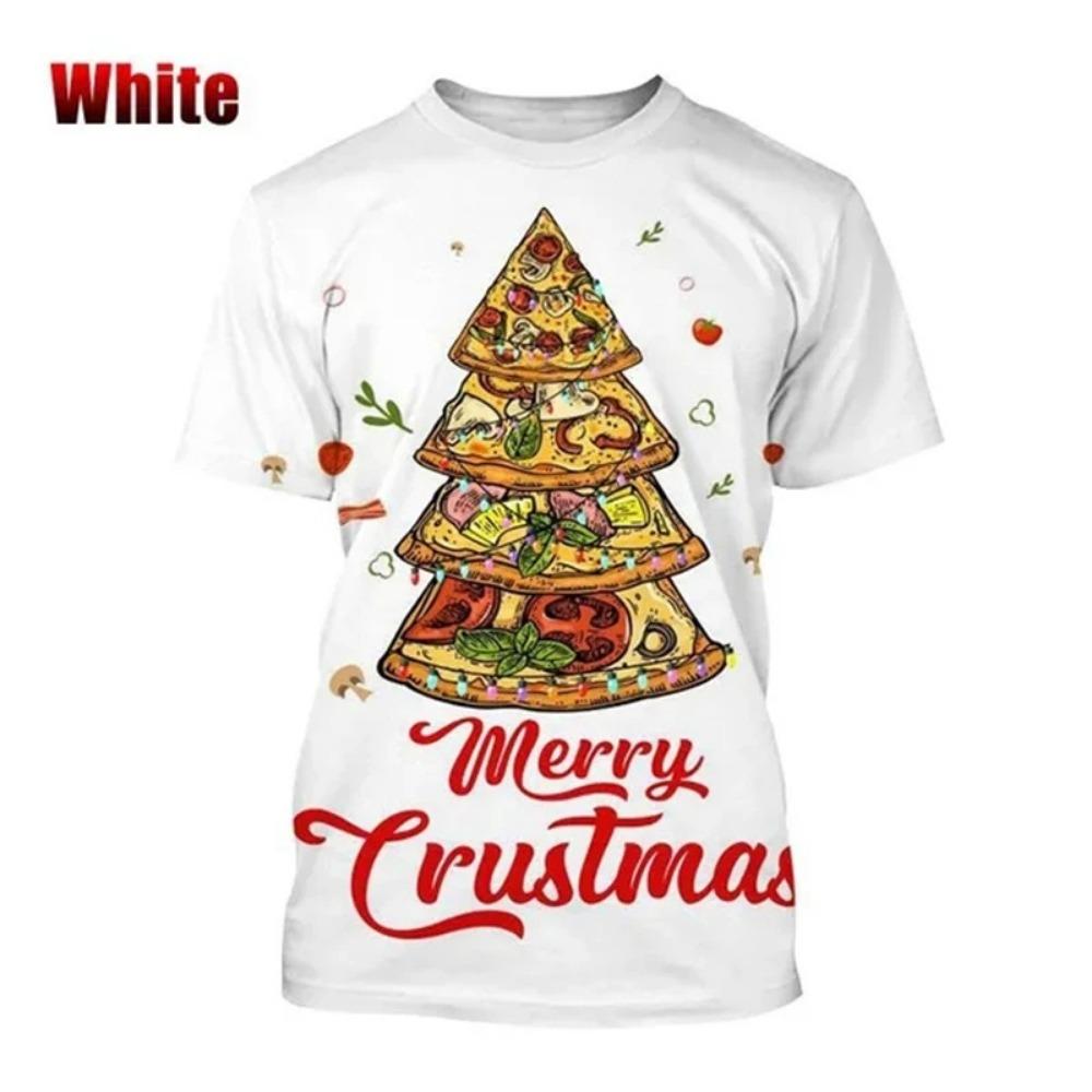 Funny Pizza 3D Printed T Shirts For Men Women Casual Delicious Food Graphic Short Sleeve Harajuku Streetwear Tops Tee Shirt