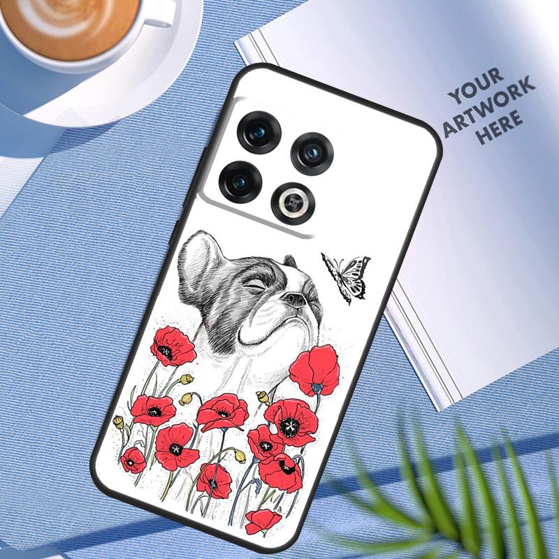 Милый Чехол с Собакой Мопс Для OnePlus 12 12R 11 9 10 Pro 10R 9R 8T 10T Nord 3 CE 2 Lite 2T CE4 N10 N20 N30 Обложка