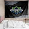 Sea-ttle Fc Logo Printed Printed Tapestry, for Bedroom,Livingroom, dormitory, Large Wall Decor, Fabric Decor Fan Birthday Gifts