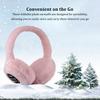 Winter Outdoor Plush Earmuffs Bluetooth Wireless Cute Warm Fur Headphones Earphones Solid Color Stereo Wireless Headset