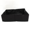 Collapsible Cat Litter Box Cloth Waterproof Outdoor Portable Cat Litter Box for Travel M Black