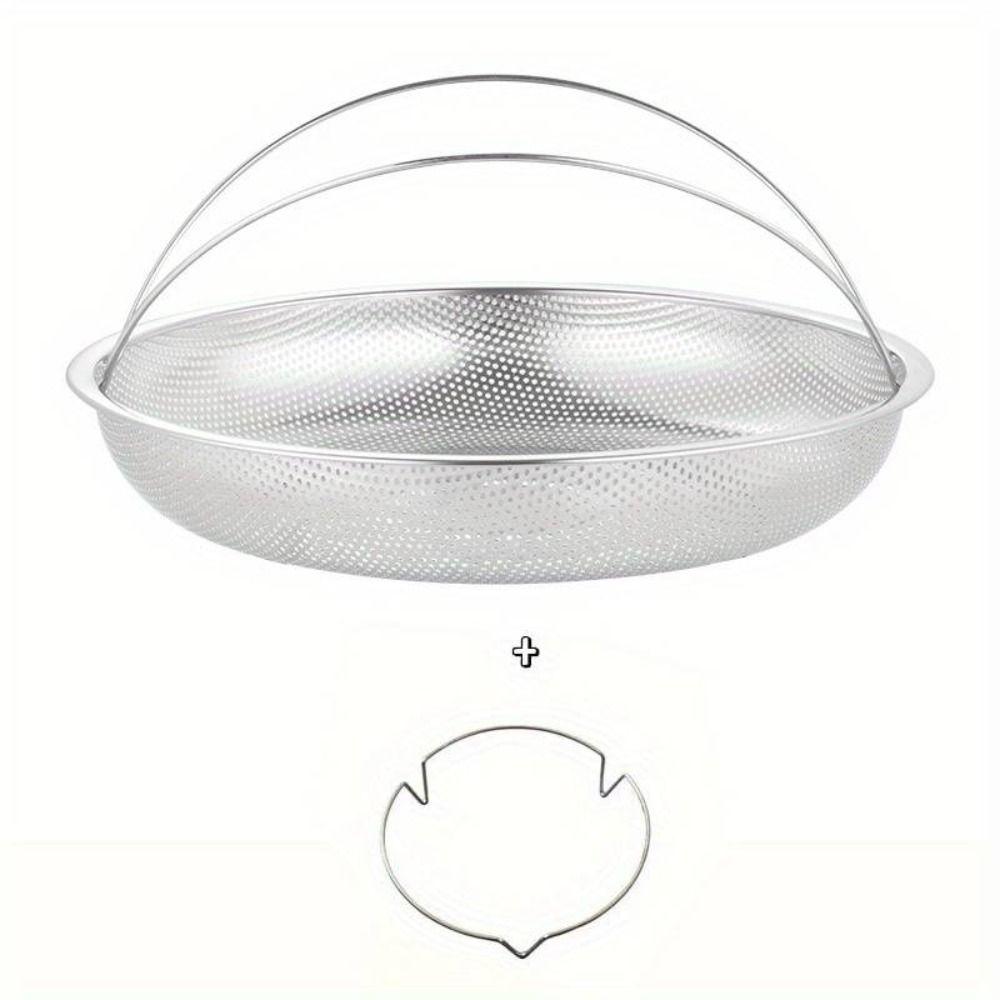 С кронштейном-треножником Корзина для варки на пару Съемная ручка Сливная корзина Скороварка