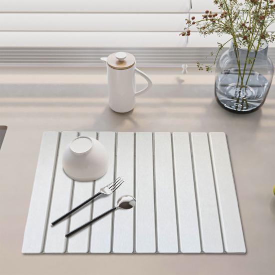 Diatom Ooze Bathroom Mat Anti-Slip Foldable Quick Water Absorbent Bathroom Rug Foldable