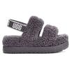 UGG О, Флаффита Ткань Удобные Простые Сандалии Женские сандалии Серый 1120876-SHA