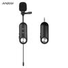Andoer Wireless Lavalier Lapel Mic Перезаряжаемая микрофонная система с шумопроводом 20