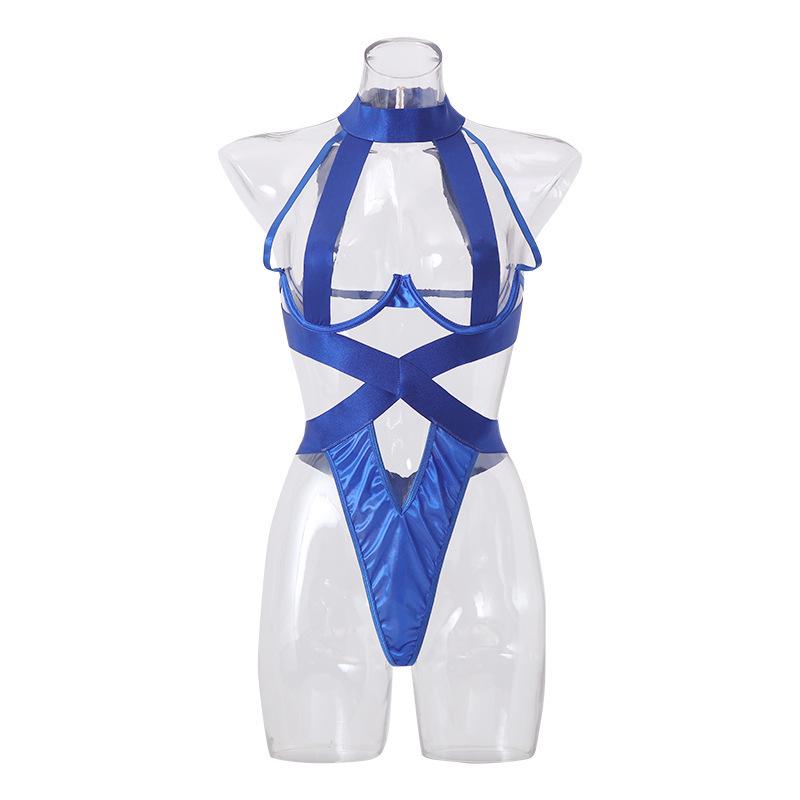 Европейский и американский сексуальный боди с халтером на шнуровке для женщин