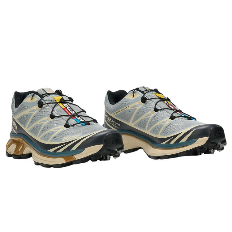 SALOMON XT  6 Textile, Artificial Leather Low top Mud Contagrip® Casual Trail Running Training City Commuting 492581