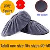 Washable Non-Slip Velvet Shoe Covers for Adults & Students - Ideal for Household & Computer Classes